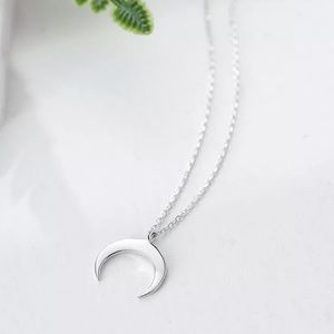 Boho Silver Moon Necklace. New!!!